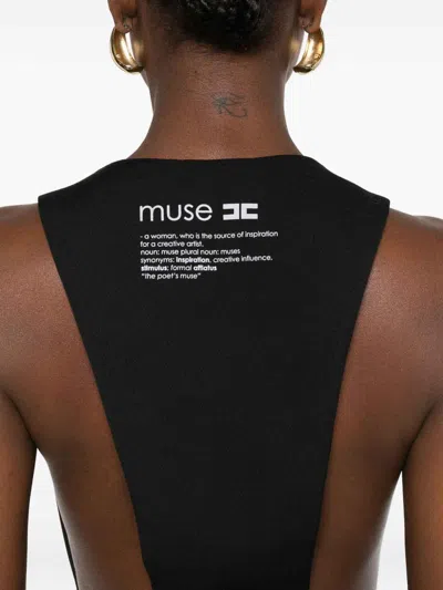 Elisabetta Franchi Button-fastening Waistcoat In Black