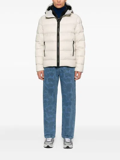 Fay Country Morning Regular-fit Corto In Faille Di Cotone E Nylon Con Trattamento Antigoccia. Collo In V In Neutral