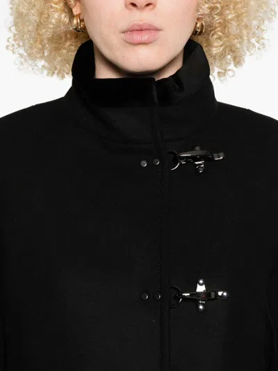 Fay Virginia 3 Hooks Coat In Black