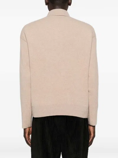 Jacquemus La Maille Vareuse Pallone Wool And Cashmere-blend Sweater In Neutral