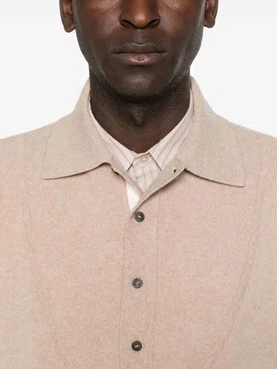 Jacquemus La Maille Vareuse Pallone Wool And Cashmere-blend Sweater In Neutral