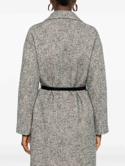 Liu •jo Liu Jo Gray Coat In Gray
