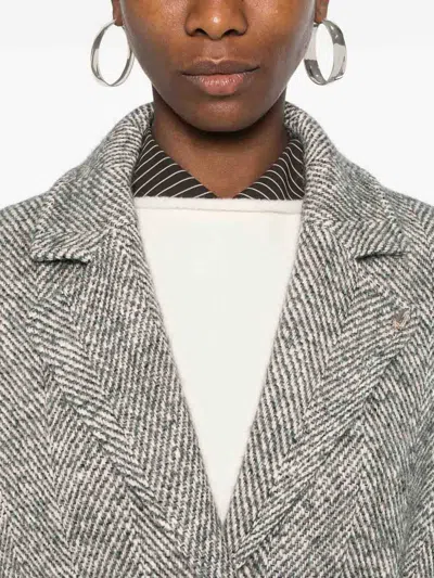 Liu •jo Liu Jo Gray Coat In Gray