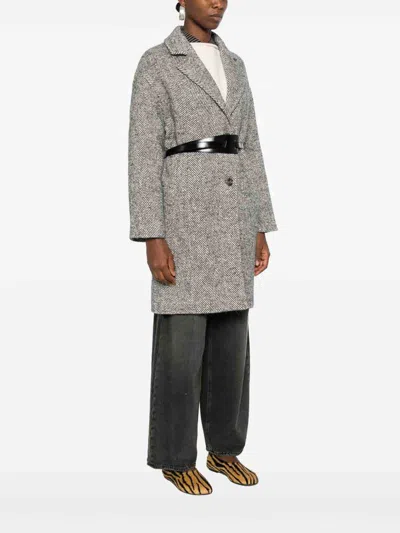 Liu •jo Liu Jo Gray Coat In Gray