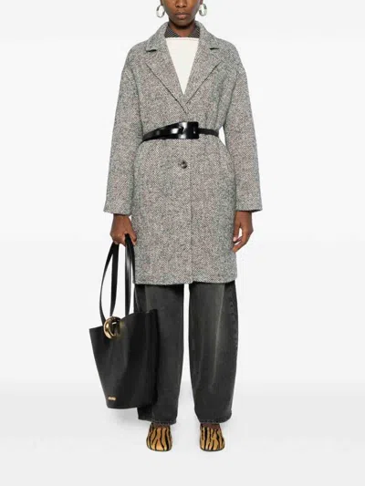 Liu •jo Liu Jo Gray Coat In Gray