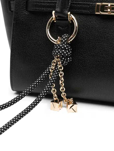 Michael Kors Double-handle Leather Shoulder Bag In Black