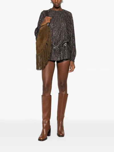 Missoni Ausgestellter Rundhalspullover Mit Lamé-streifen In Multi