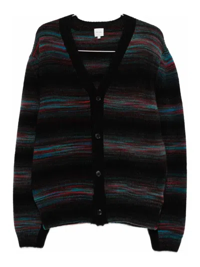 Paul Smith Button Thru Cardigan In Black