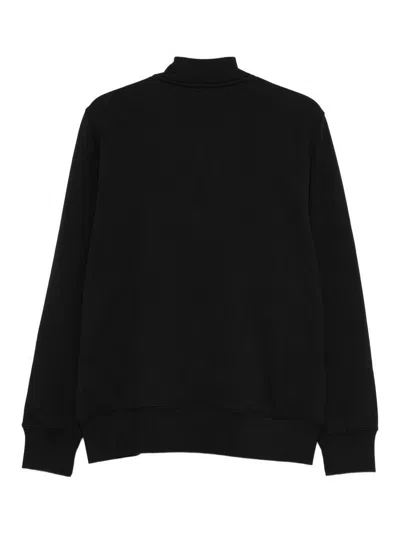 Paul Smith Maglie Nero Full-zip Sweatshirt In Black