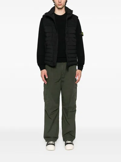 Stone Island Selected Black Cotton T-shirt In Black