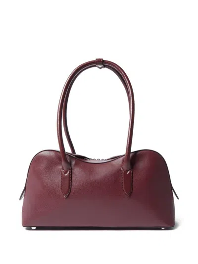 Stella Mccartney Ryder Bordeaux Handbag With Two Top Handles And Front Padlock Detail With Logo In Ecoleather Woman In Red