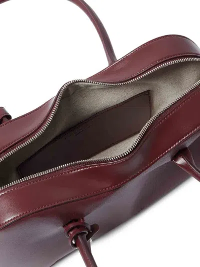 Stella Mccartney Ryder Bordeaux Handbag With Two Top Handles And Front Padlock Detail With Logo In Ecoleather Woman In Red