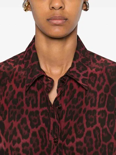 Stella Mccartney Leopard-print Buttoned Shirt In Multi