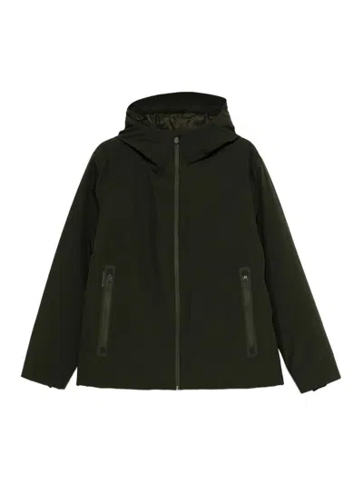 Save The Duck Lightweight Green Jacket And Functional Attributes In Green