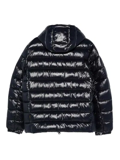 Save The Duck Florian Down Jacket With Lacquered Finish And Removable Hood In Black