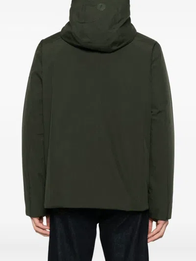Save The Duck Lightweight Green Jacket And Functional Attributes In Green