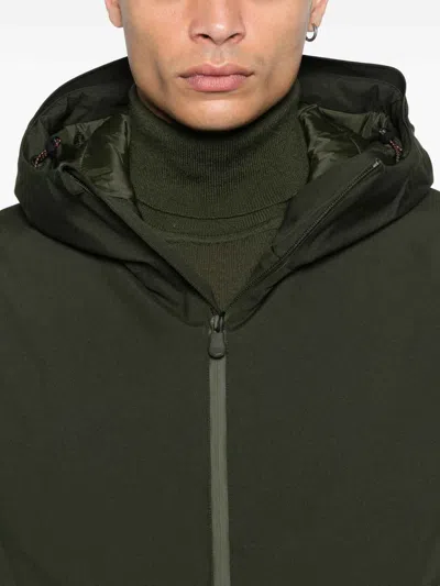 Save The Duck Lightweight Green Jacket And Functional Attributes In Green