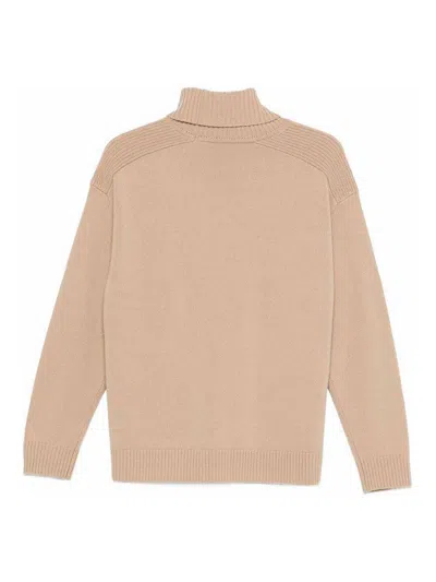 Seventy Roll-neck Wool Sweater In Neutral