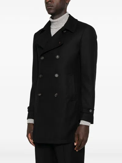 Tagliatore Long-sleeved Suit Jacket In Black