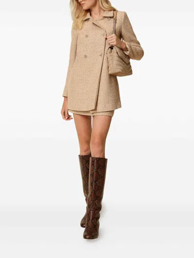 Twinset Coats Neutral In Neutral