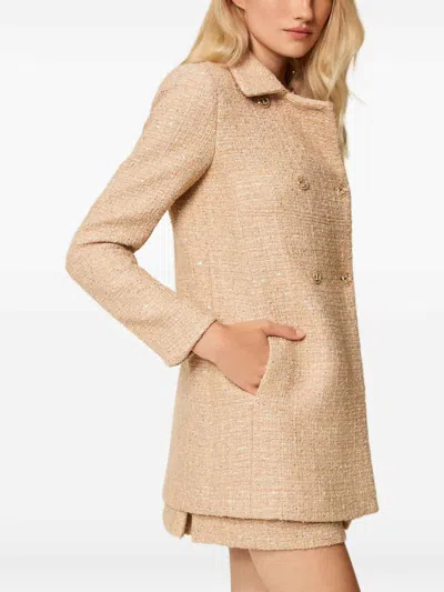 Twinset Coats Neutral In Neutral