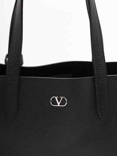 Valentino Nellcote Shopper Medium Studded Detailing In Black