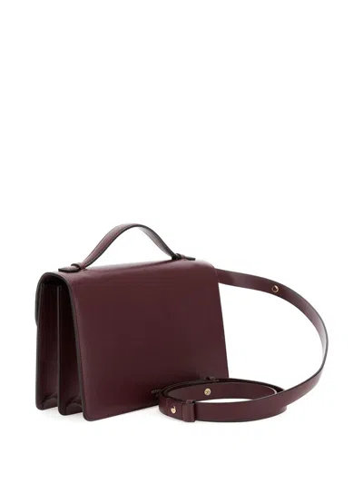 Victoria Beckham Dorian Bordeaux Shoulder Bag With Adjustable And Removable Shoulder Strap And Logo Plaque On The Fro In Red
