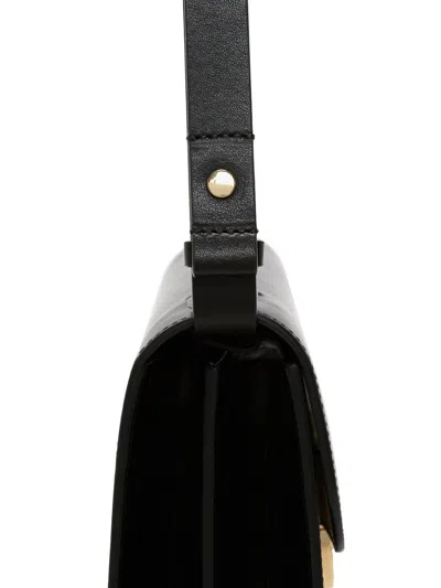 Victoria Beckham Shoulder Bag With Adjustable Strap And Gold-tone Hardware In Black