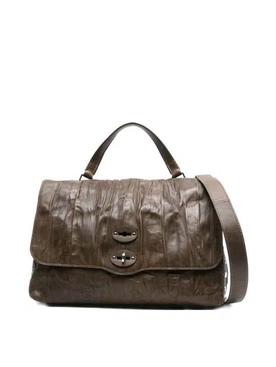 Zanellato 'postina Media' Shoulder Bag In Green