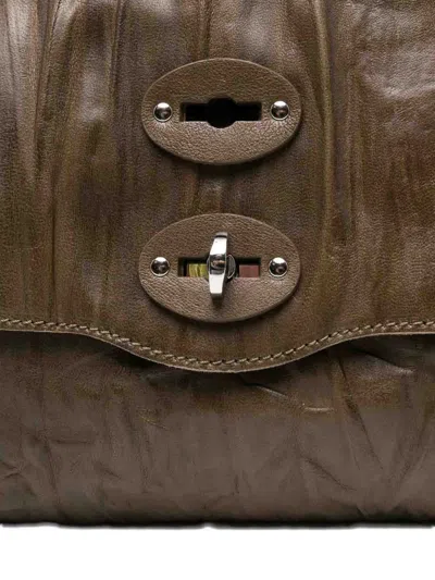 Zanellato 'postina Media' Shoulder Bag In Green