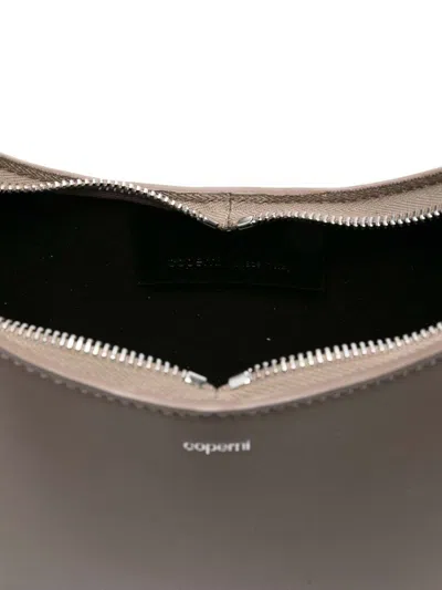 Coperni Medium Curved Shoulder Bag With Top Handle In Gray