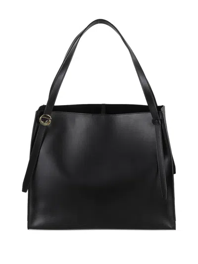 Coperni Metal Hardware Strap Tote Bag In Black