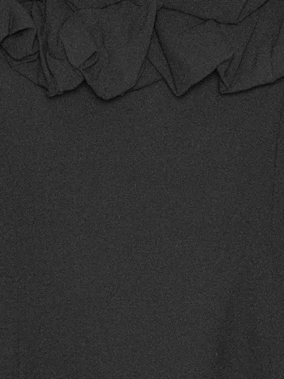 Rotate Birger Christensen A-line Mini Dress With Ruffles Rotate In Gray