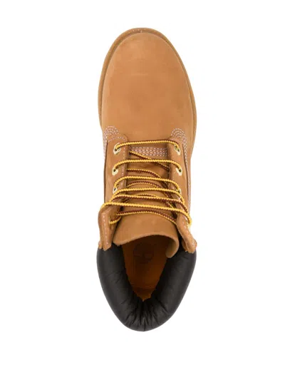 Timberland Womens Wheat Nubuck Premium 6-inch Leather Ankle Boots Eur 37 / 4 Uk In Brown