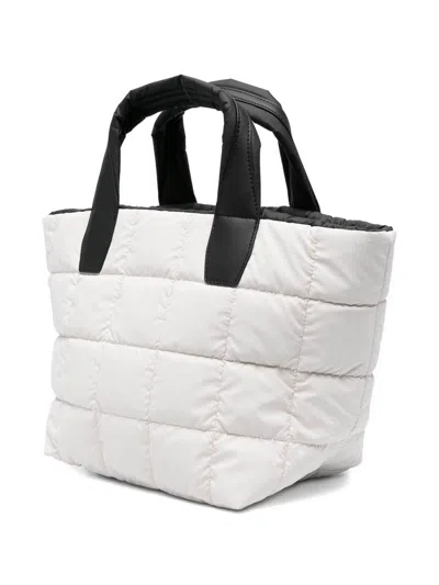 Veecollective Small Porter Quilted Tote Bag In White