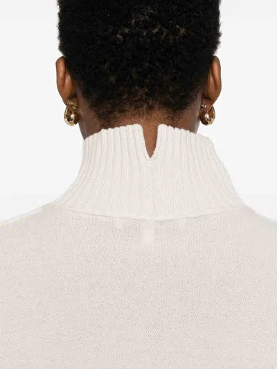 Antonelli Turtleneck Long-sleeved Sweater In White