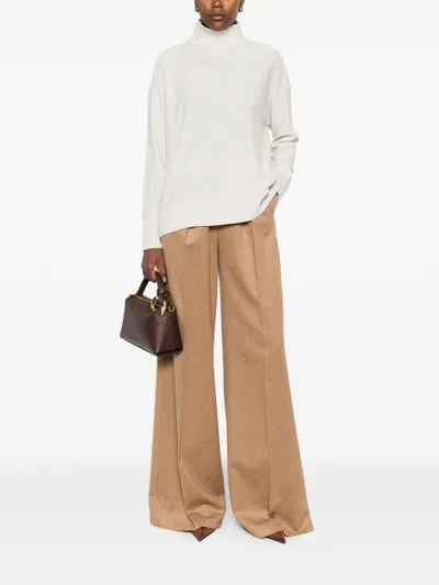 Antonelli Turtleneck Long-sleeved Sweater In White