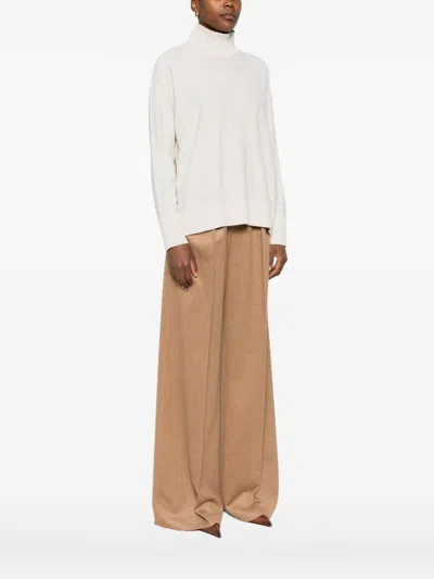 Antonelli Turtleneck Long-sleeved Sweater In White