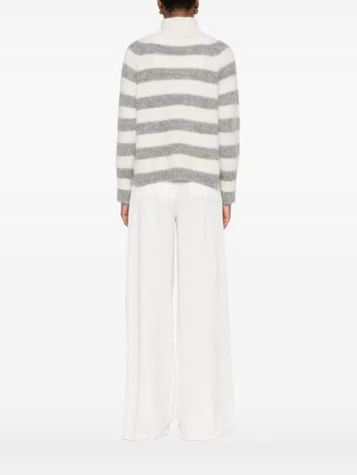 Antonelli Striped Long-sleeved Sweater In Multi