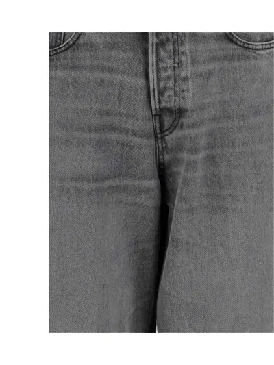 Haikure Wide Fit Cotton Denim Jeans In Black