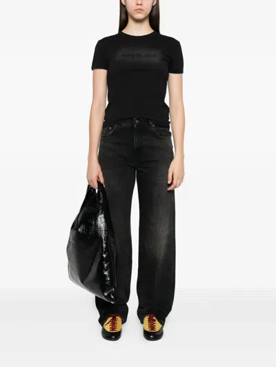 Haikure Bethany Straight Jeans Belt Loops In Black