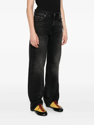 Haikure Bethany Straight Jeans Belt Loops In Black