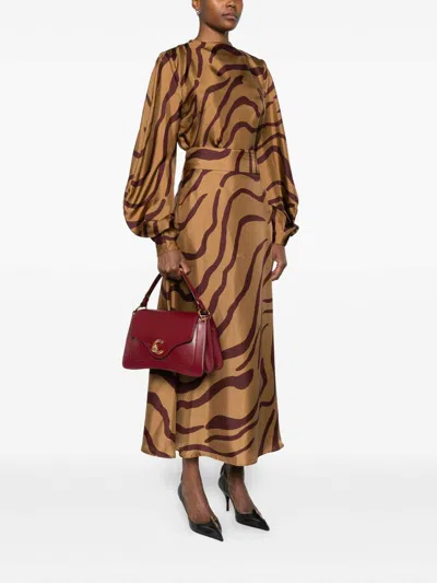 Coccinelle Cherry C-me Medium Satchel In Red