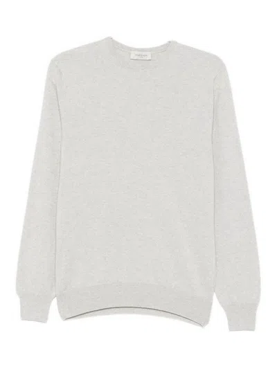 Piacenza Cashmere Finely Knit Cashmere Sweater In White