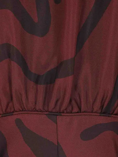 Raquel Diniz Valerie Long Dress In Burgundy