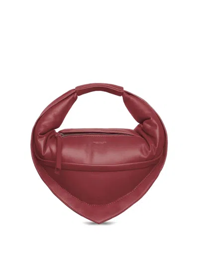 Federico Cina Midi 'tortellino' Bag Burgundy In Brown
