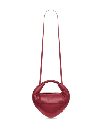 Federico Cina Midi 'tortellino' Bag Burgundy In Brown