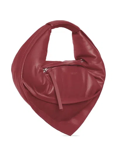 Federico Cina Midi 'tortellino' Bag Burgundy In Brown