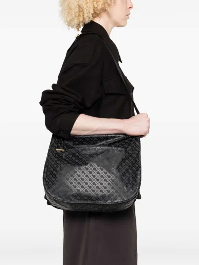 Gherardini Grey Shoulder Bag With Adjustable Strap In Gray