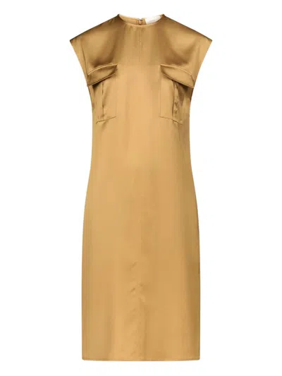 Loulou De Saison Seena Sleeveless Dress Clothing In Brown